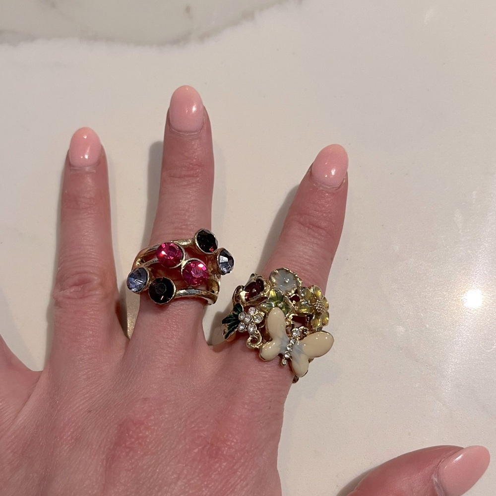 Bundle of 2 | Gemstone Rings | Multicolor